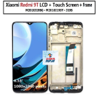 LCD DISPLAY + TOUCH SCREEN Con Frame Per XIAOMI REDMI 9T Compatibile NERO / POCO M3 BLACK