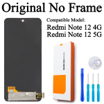 DISPLAY LCD+TOUCH SCREEN  SERVICE PER  XIAOMI REDMI NOTE 12  22101317C 23021RAA2Y  BLACK NERO NO FRAME