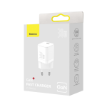 Spina Baseus GaN3 Caricabatterie Rapido USB-C 30W bianco white