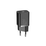 Spina Baseus Caricabatterie USB-C 30W super-si QC black Nera