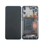 Display LCD Touch Screen Con Frame + Batteria Per Huawei P Smart Z BLU (STK-LX1, STK-LX2) Originale Service Pack