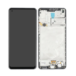 Display LCD Touch Screen Con Frame Originale SERVICE PACK Per SAMSUNG GALAXY A21S SM-A217F DS TOUCH SCREEN NERO