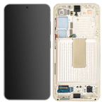 DISPLAY LCD+TOUCH SCREEN+FRAME ORIGINALE SERVICE PACK PER SAMSUNG GALAXY S23 5G  S911  BEIGE CREAM