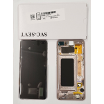 DISPLAY+ LCD+TOUCH SCREEN Originale SERVICE PACK Per SAMSUNG GALAXY S10 PLUS SM-G975F CERAMIC WHITE BIANCO