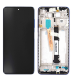 Display LCD + FRAME Originale SERVICE PACK PER Xiaomi POCO X3 NFC 2021 BLU TARNISH M2007J20CG M2007J20CT