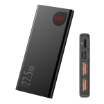 Power Bank Baseus Adaman Metallo Display Digitale 10000 Mah 22,5 W Nero Black