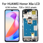 DISPLAY LCD +TOUCH SCREEN + FRAME PER HONOR X6A WDY-LX1 SCHERMO VETRO NERO