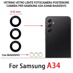 VETRINO LENTE FOTOCAMERA PER SAMSUNG GALAXY A34 A346B CAMERA LENS MACRO