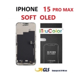 DISPLAY LCD iTruColor SOFT OLED PER APPLE IPHONE 15 PRO MAX TOUCH VETRO SCHERMO