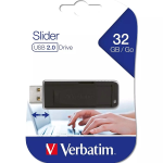 Memoria Pendrive Verbatim Slider - 32Gb - USB nera