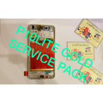 VETRO DISPLAY LCD TOUCH SCREEN + FRAME + BATTERIA ORIGINALE HUAWEI P10 LITE GOLD WAS-LX1A SERVICE PACK