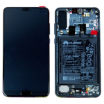 DISPLAY LCD TOUCH+FRAME+BATTERIA ORIGINALE SERVICE PACK PER HUAWEI P20 PRO  CLT-L09 BLACK NERO