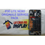 Display Lcd ORIGINALE Service Pack Per Huawei P30 Lite New Edition Midnight Black 48mpx Con Batteria (Mar-l01bx Mar-l21bx) Nero