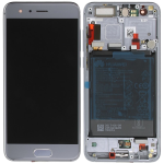 DISPLAY Originale SERVICE PACK LCD TOUCH Con Frame +BATTERIA HUAWEI HONOR 9 SILVER STF-L09