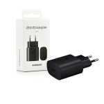 SPINA CARICABATTERIE ORIGINALE SAMSUNG USB-C EP-TA800NWEGEU 25W FAST CHARGE BLACK RICARICA RAPIDA