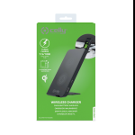 Carica Batterie WIRELESS Celly 10W FAST CON FUNZIONE STAND BLACK