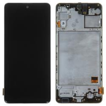 DISPLAY LCD+TOUCH SCREEN+FRAME ORIGINALE  SAMSUNG GALAXY M31S SM-M317F SERVICE PACK BLACK NERO