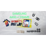 Vetrino Lente Fotocamera Samsung A6 2018 A600fn Frame Nero Biadesivo