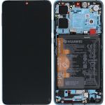 DISPLAY LCD TOUCH SCREEN ORIGINALE SERVICE PACK HUAWEI P30  (New Version) AURORA BLU con batteria ELE-L09 L29 L04