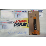 LCD DISPLAY +TOUCH  ORIGINALE SERVICE PACK PER SAMSUNG A32 5G SM-A326B/FN NERO  NO FRAME