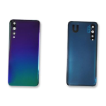 BACK COVER COPRIBATTERIA COMPATIBILE  HUAWEI P20 PRO CLT-L09 CLT-L04 L29 SCOCCA POSTERIORE COPERCHIO VETRO AURORA BLU  NO LOGO