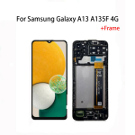 Display Lcd Originale Service Pack Per Samsung A13 4G SM-A135F LTE con frame