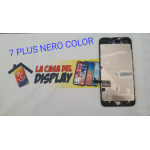 TOUCH SCREEN + LCD DISPLAY COMPATIBILE PER APPLE IPHONE 7 PLUS VETRO SCHERMO NERO QUALITA'  COLOR