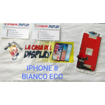 DISPLAY LCD+TOUCH SCREEN+VETRO PER APPLE IPHONE 8 BIANCO ECO JK