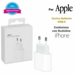 Carica Batterie Compatibile Per Apple iPhone 12 13 14 PRO MINI MAX Rapido 20W FAST CHARGER TYPE C NO LOGO