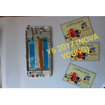 Display LCD Touch Screen Con Frame HUAWEI NOVA YOUNG (Y6 2017) VETRO BIANCO MYA-L11