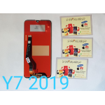 DISPLAY LCD+TOUCH SCREEN OLED SERVICE PACK  Per Huawei Y7 2019 NERO NO FRAME