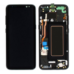 LCD DISPLAY + TOUCH SCREEN Con Frame Originale SERVICE PACK Per SAMSUNG GALAXY S8 G950F NERO BLACK