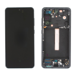 Display LCD Touch Screen Con Frame Originale SERVICE PACK Per SAMSUNG GALAXY S21 FE G990B GRAPHITE