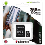 Micro SD KINGSTON TRANS FLASH 256 GB CANVAS SELECT PLUS (SDCS2/256GB) CLASS 10