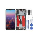 DISPLAY LCD+TOUCH ORIGINALE RIGENERATO OLED PER HUAWEI P20 PRO CLT-L09 NERO  OEM