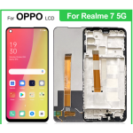 DISPLAY LCD + FRAME PER OPPO REALME 7 5G RMX2111 TOUCH SCREEN VETRO ASSEMBLATO