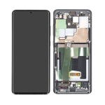 Display Lcd Touch Screen Con Frame ORIGINALE Service Pack Per Samsung Galaxy S20 Ultra 5g Sm-g988 Cosmic Grey No Camera