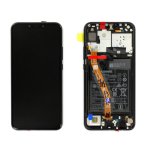 DISPLAY LCD TOUCH + FRAME BATTERIA ORIGINALE HUAWEI P SMART PLUS INE LX1 NOVA 3i LX2 NERO