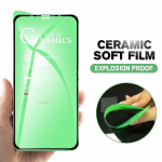 PELLICOLA PROTETTIVA VETRO TEMPERATO CERAMICS IN CERAMICA FLESSIBILE 9H 3D FILM BLACK NERA PER APPLE IPHONE 7 / 8 / SE 2020 / SE 2022