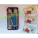 Display LCD Touch Screen Con Frame Per HUAWEI MATE 20 LITE SNE-LX1 BLU