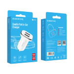 Caricabatteria Alimentatore per  auto BZ12 "Lasting Power" bianco 2X USB 5V 2.4A doppio split