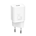 SPINA Baseus Carica Batterie TIPE-C USB-C 25W super-si quick charger WHITE BIANCA